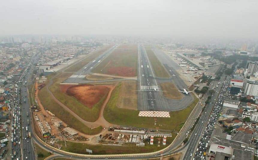 Congonhas airport runway