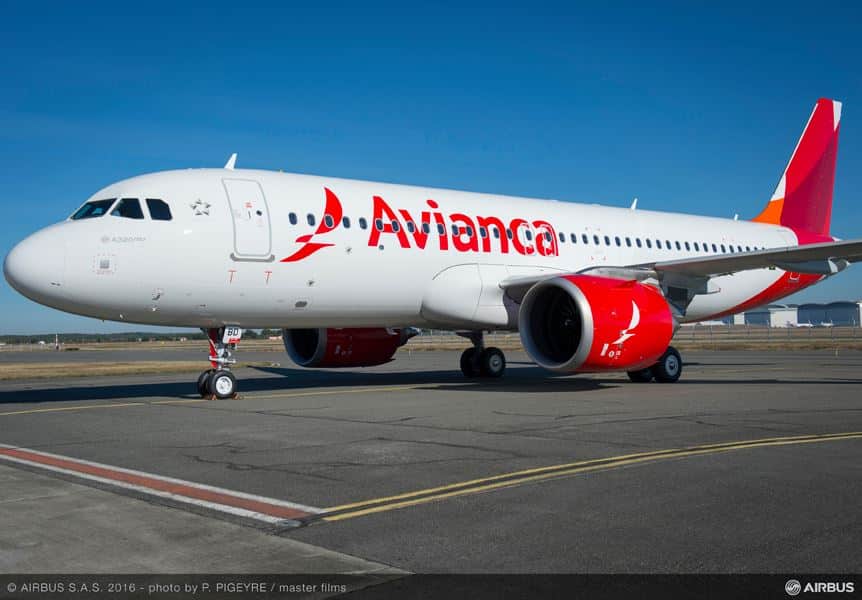 Airbus A320 d'Avianca Airlines