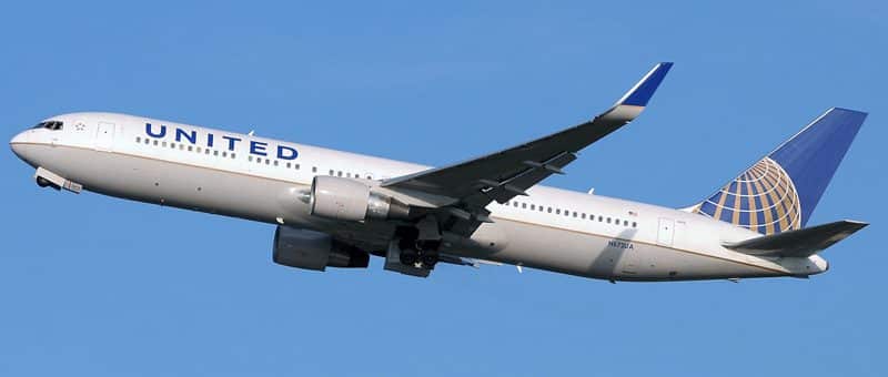 United Airlines Boeing 767 Rio de Janeiro voo