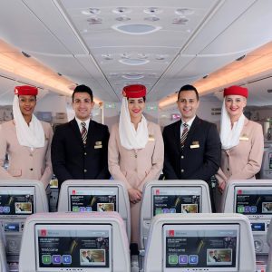 Emirates tripulantes Comissário de bordo