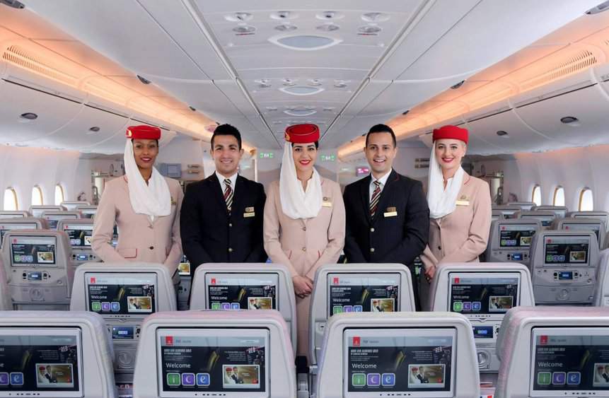 Emirates tripulantes Comissário de bordo