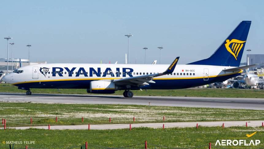 Ryanair Boeing 737 Bielorrússia