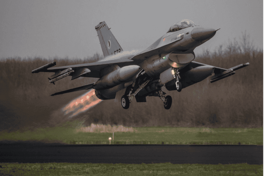 F-16 of the Royal Netherlands Air Force. Photo: Jan Dijkstra