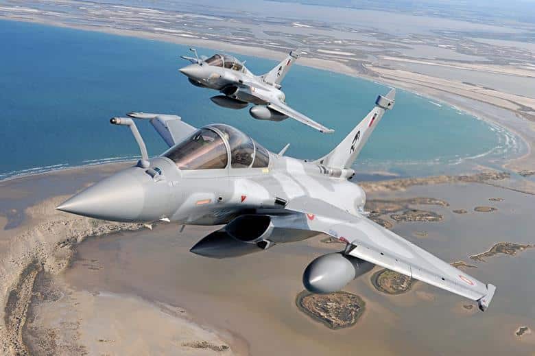 Caças Dassault Rafale do Qatar. Foto: Anthony Pecchi/Dassault