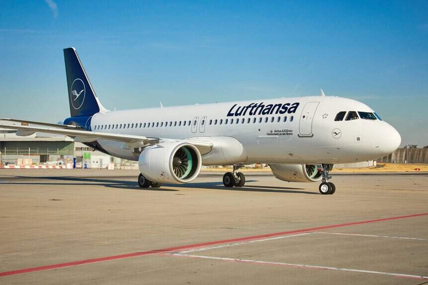 Lufthansa Airbus A320neo voo