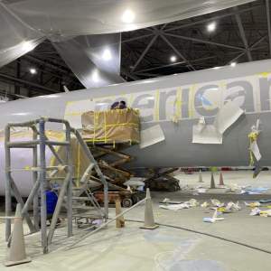 Pintura American Airlines Boeing 737-800 Meio ambiente