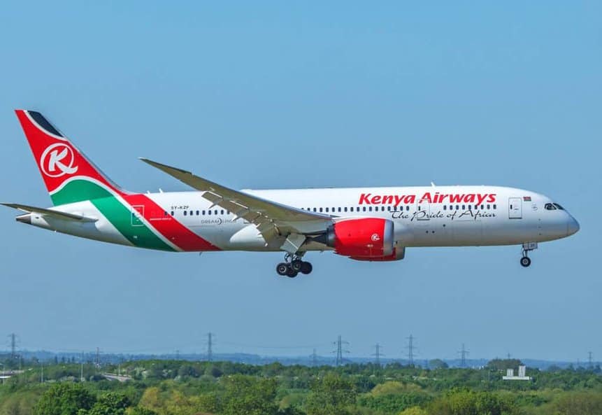 Kenya Airways Boeing 787 Quênia