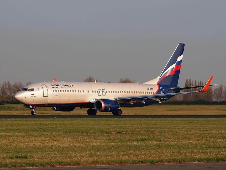 Boeing 737-800 Aeroflot Rússia China