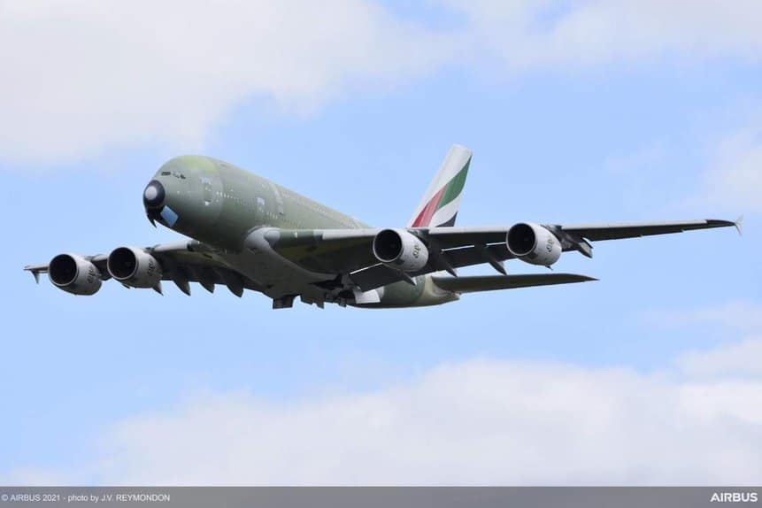 último Airbus A380 Emirates