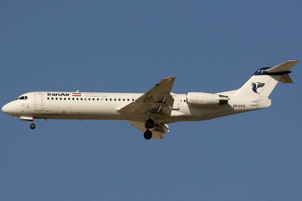 Irã Iran Air Fokker 100