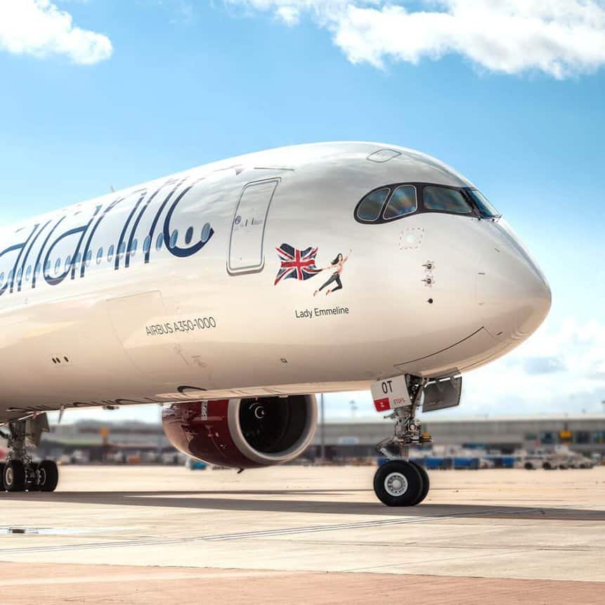Airbus A350 Virgin Atlantic Dia da Mulher