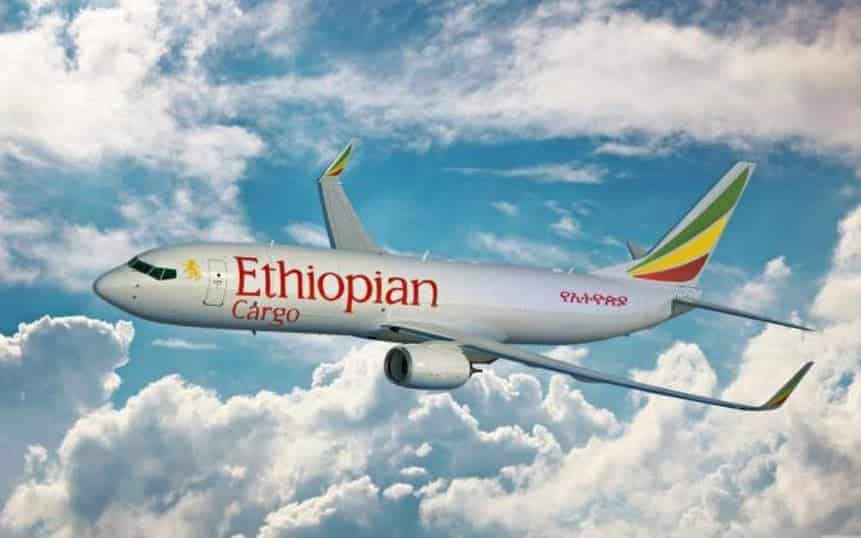 Boeing 737-800BCF Cargo Ethiopian