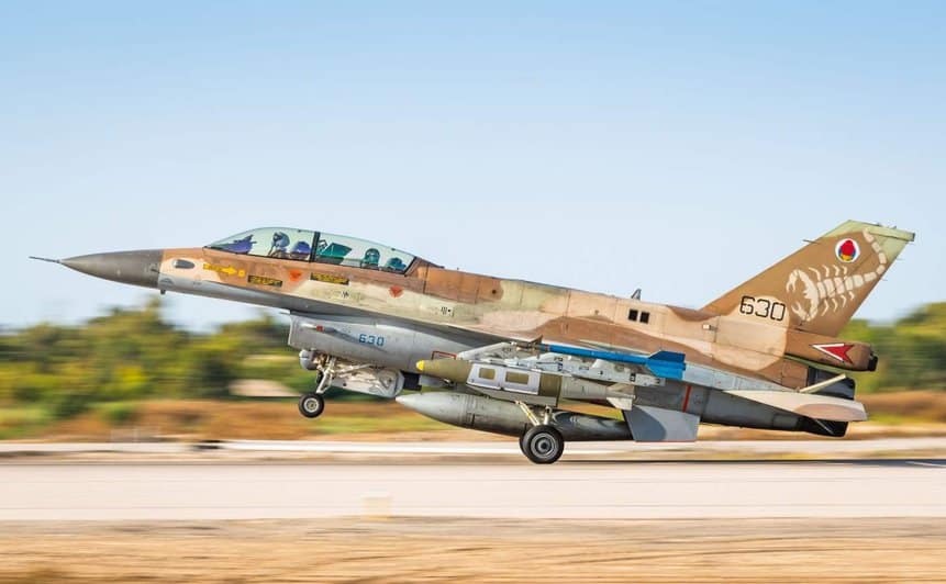 F-16 Israel ataques hamas bombas