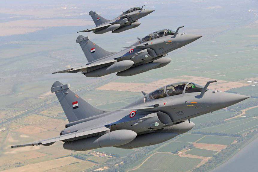 Caças Rafale DM da Força Aérea Egípcia. Foto Anthony Pecchi/Dassault.