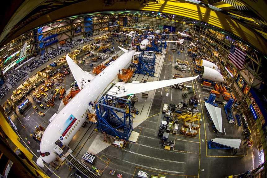 Boeing produção 787 737 MAX
