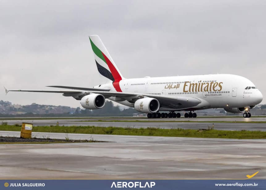 Pilote brésilien de l'Airbus A380 d'Emirates