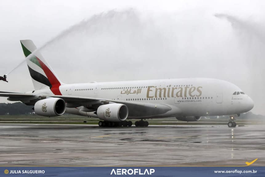 Airbus Emirates voo Brasil