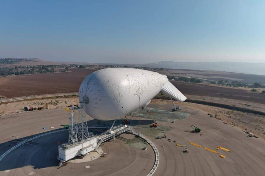 HAAS Balão radar israel