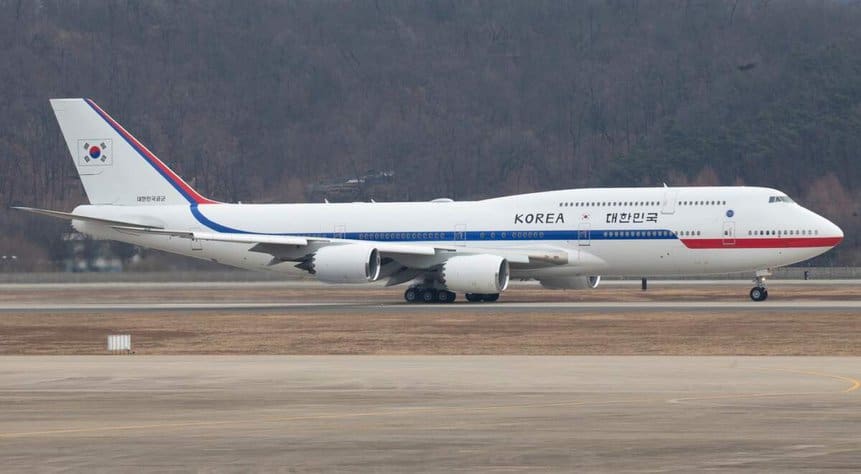 Boeing 747 8i presidencial Coreia do Sul