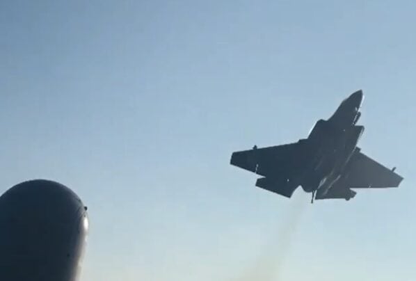 F-35C acidente video