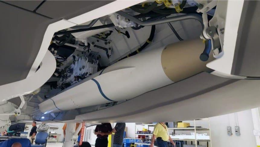 Modèle AARGM-ER pour les tests de baie d'armes F-35A et F-35C. Photo : Northrop Grumman.
