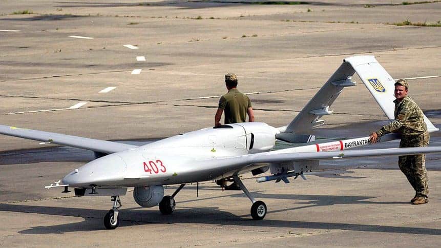 Drone turco Baykar Bayraktar TB2 da Ucrânia guerra