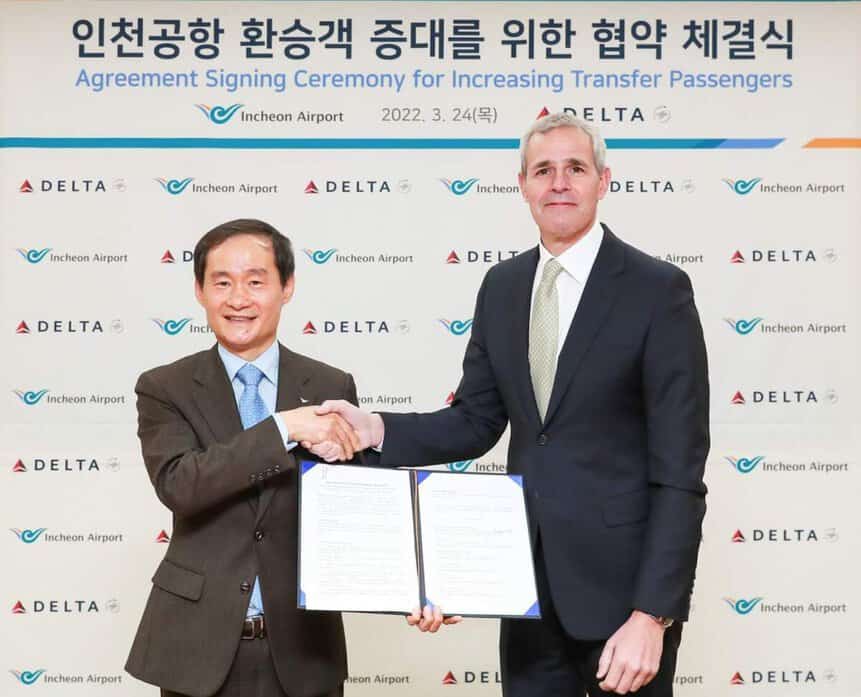 Delta Aeroporto Seul Coréia do Sul