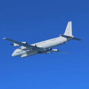 Aeronave Il-20M, de ELINT, foi interceptada por caças F-35 da Holanda. Imagem: OTAN.