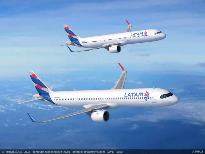 Airbus A321neo A321XLR LATAM frota CEO Roberto Alvo