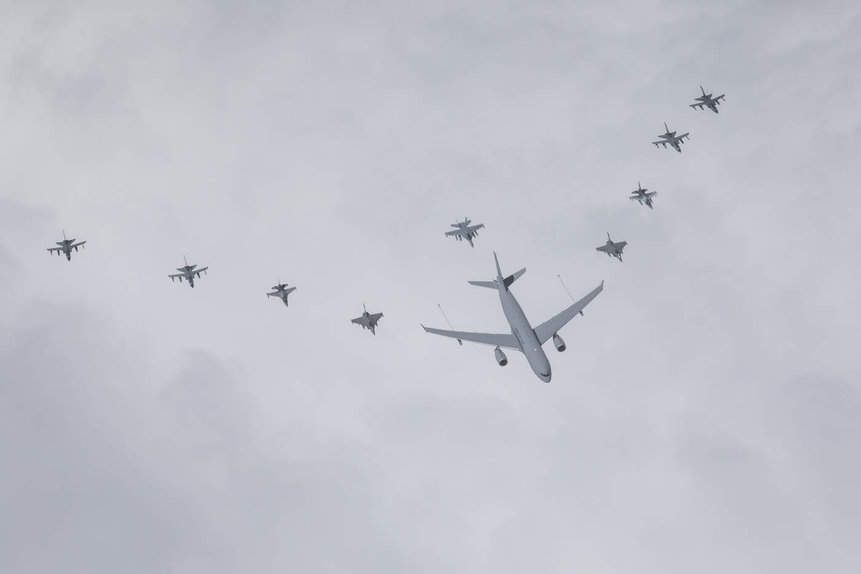 OTAN Exercício Romênia aeronaves