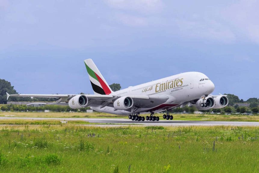 Emirates A380 voos fundo de sustentabilidade