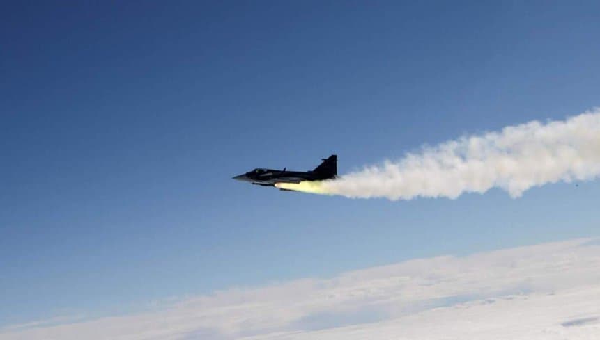 Saab Gripen E F-39 Meteor míssil testes