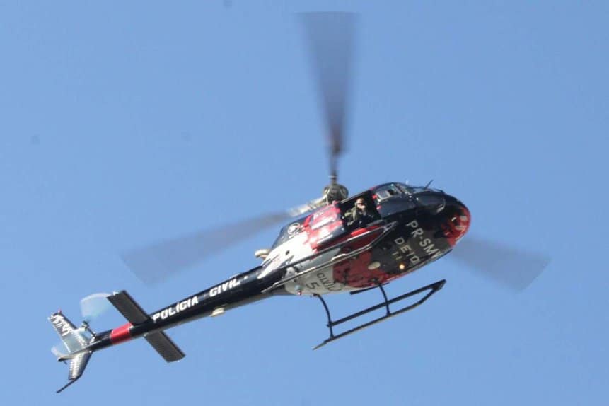Helicóptero Polícia Civil São Paulo tomba Campo de Marte