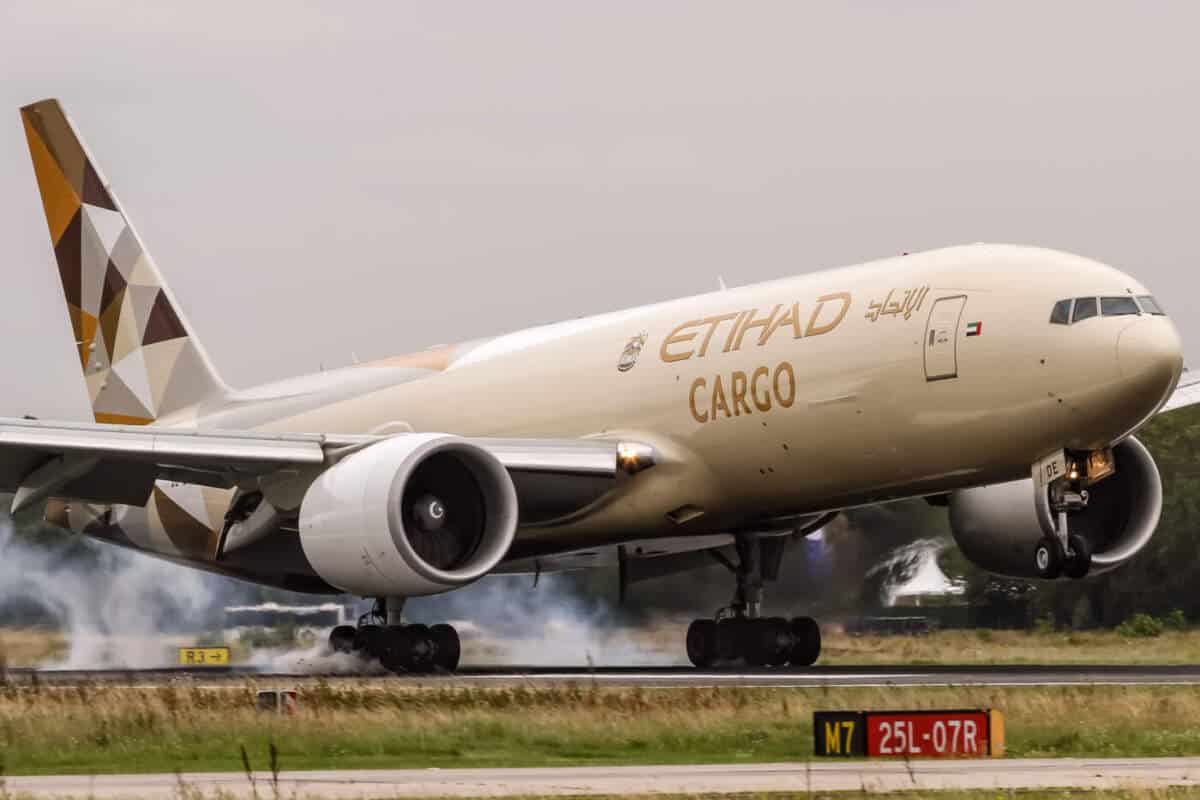 Etihad Airways Cargo IATA Co2 calculadora ferramenta