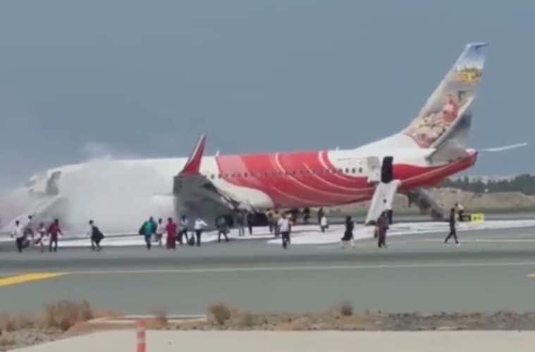 Boeing 737 Air Índia Express incêndio motor