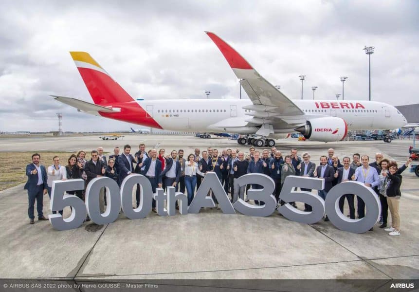 Airbus A350 Iberia entrega