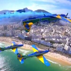 Esquadrilha da Fumaça EDA fumaça colorida A-29 Super Tucano Rio de Janeiro FAB vídeo