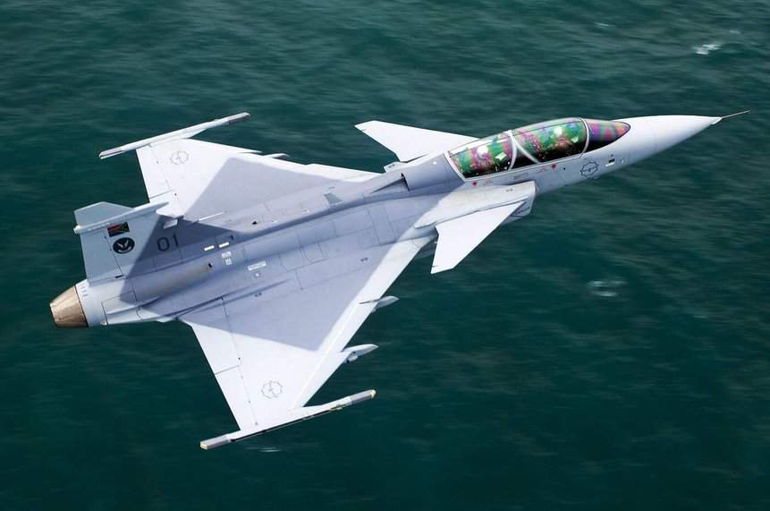 Saab JAS-39D Gripen of the South African Air Force. Photo: Saab.
