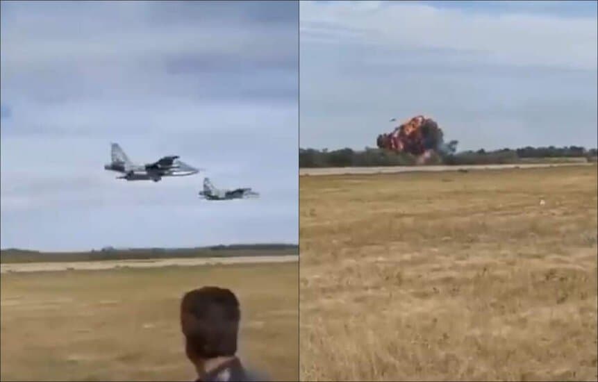 Su-25 Frogfoot Sukhoi acidente Rússia Ucrânia