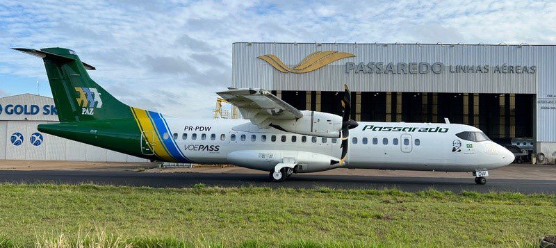 ATR 72 VoePASS Passaredo Pintura Retrô