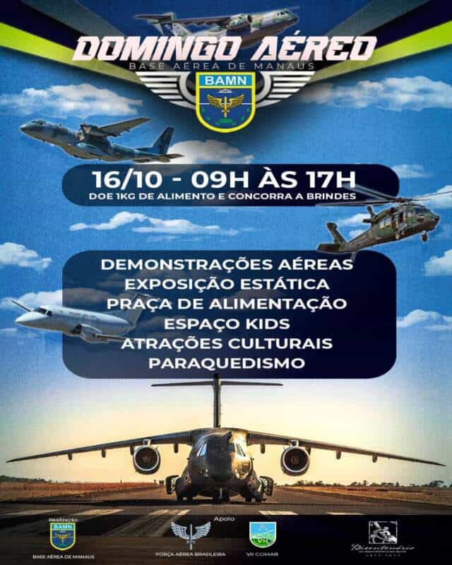 Portões abertos evento show aéreo Manaus Amazonas FAB BAMN