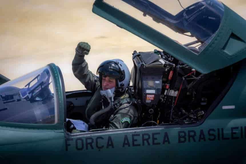 Piloto de combate F-5 Fuerza Aérea Brasileña FAB