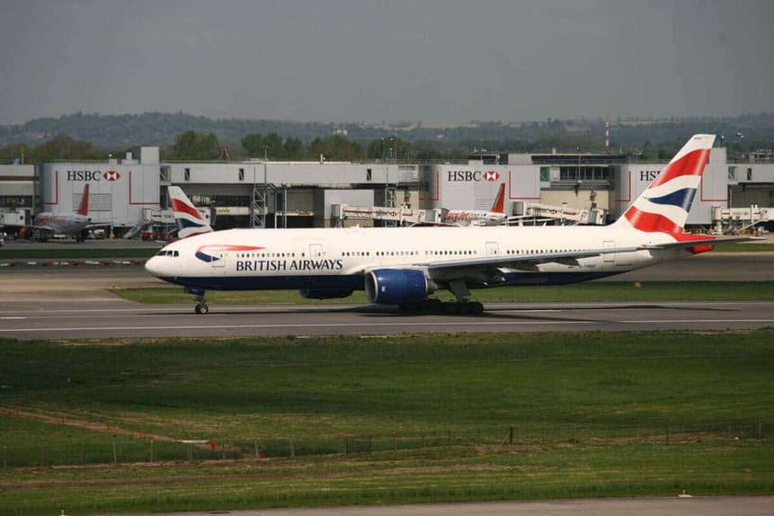 British Airways passageiros aeronave voo atrasado