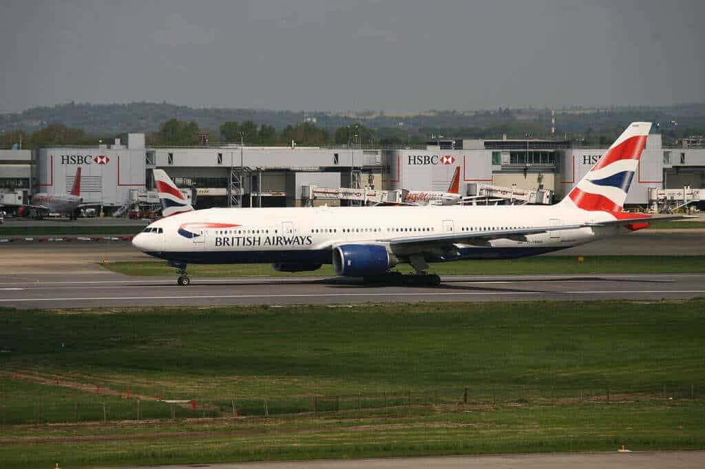 British Airways passageiros aeronave voo atrasado