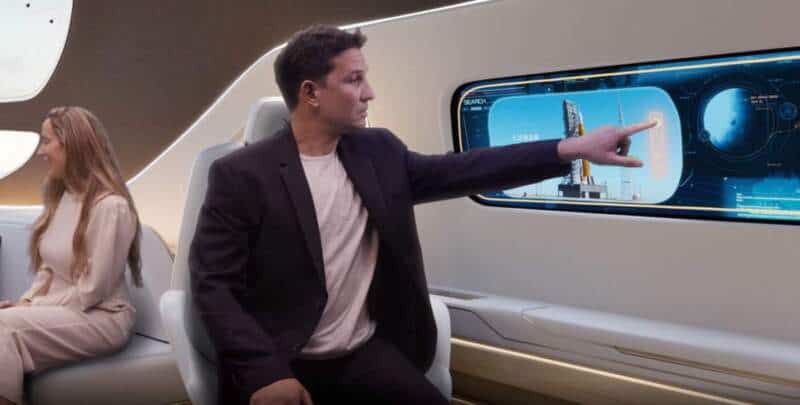 Autônomo Embraer futurista sem pilotos