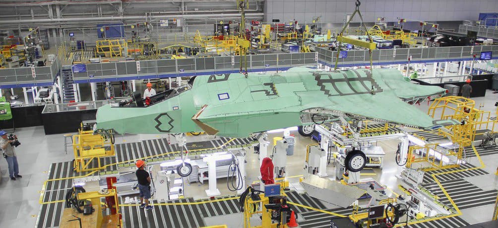 Lockheed Martin F-35 stealth production line