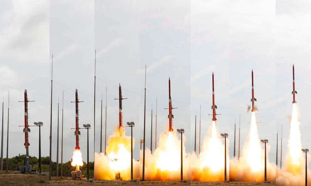 Lançamento do foguete VSB-30, primeiro foguete 100% nacional