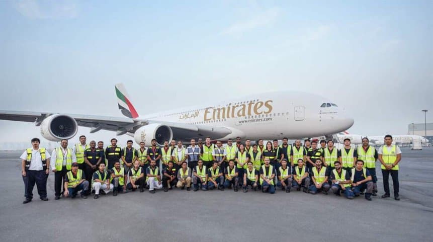 Rénovation de l'Airbus A380 d'Emirates