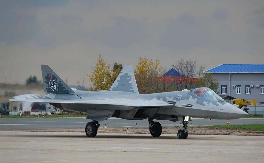 Caça stealth Sukhoi Su-57 modernizado da Rússia
