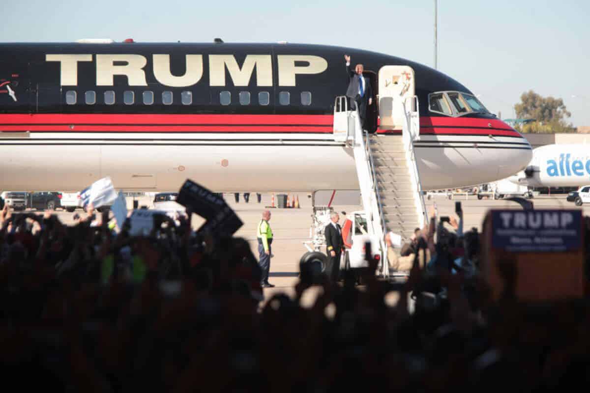 Boeing 757 Donald Trump Campanha Eleitoral EUA Estados Unidos